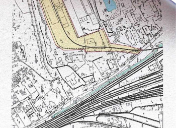 Industrial site with a railway line in Kharkov
